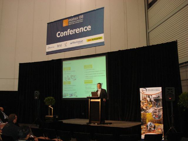 Manuel Leon of Century Yuasa spoke at the SCLAA conference at Matex last week.