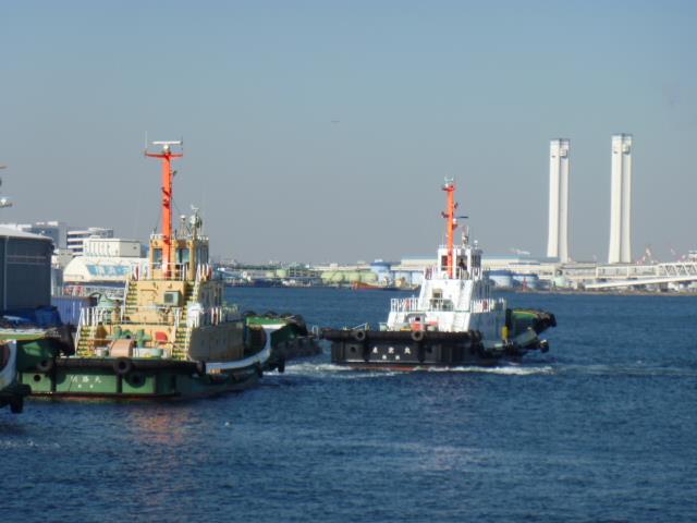 Yokohama port on 18 March