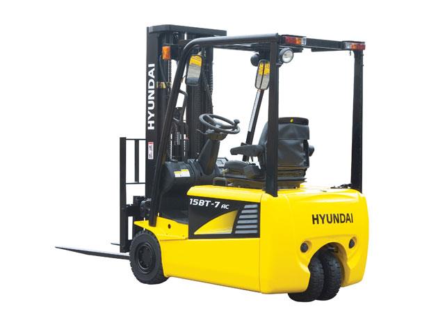 Hyundai's 15BT-7 forklift with AC drive system.