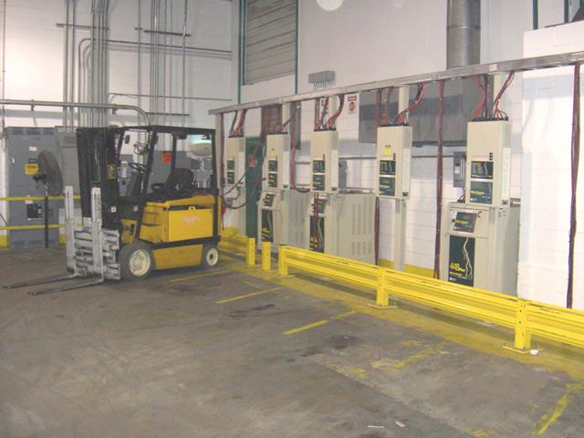 The multi-station Minit Charger system.