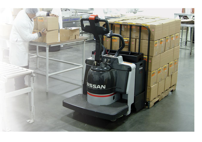 Nissan Forklift AC-Powered Platinum Pallet Trucks Feature Standard Components For Cold Storage Solutions