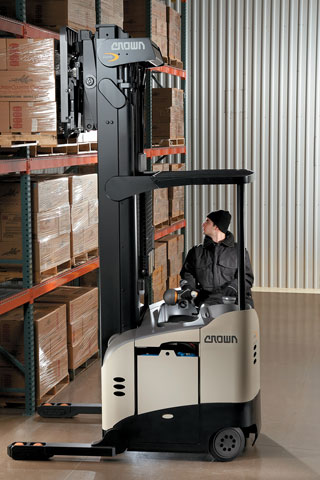 Crown forklift with newly launched ThermoAssist option.