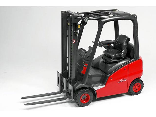 The new Linde forklift