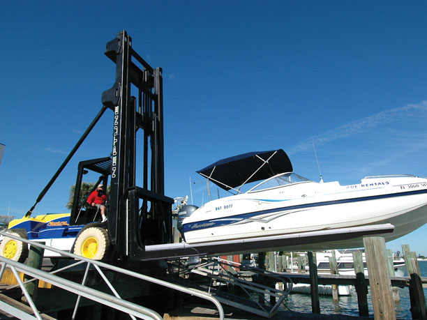 Hoist's Neptune Series marina forklift