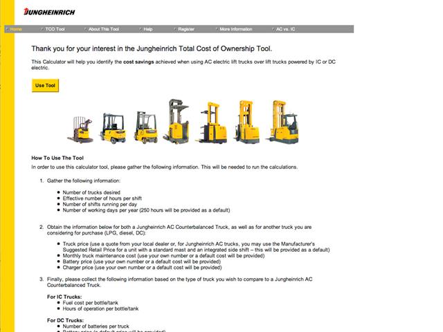 Free Web Tool Compares Total Cost Of Ownership Of Various Lift Trucks