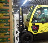 Hyster Fortens LPG trucks were selected for their environmental performance and low exhaust emissions.