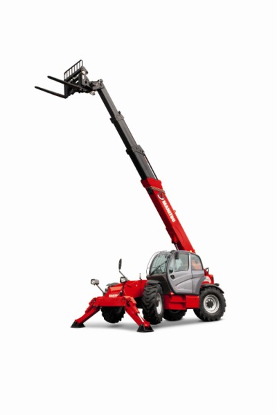 Manitou displayed its adapted MT 14-18m telehandler series at Samoter 2011.