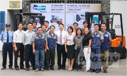 Doosan Infracore forklift dealer Hanbit Vietnam Trading Co wants to invest in improving its customer service.