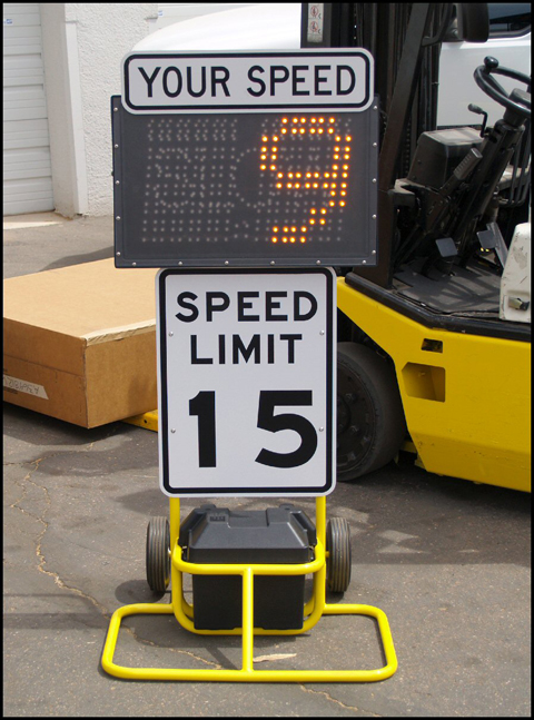 Radar display targets speeders