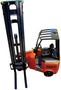 A Bendi articulated forklift
