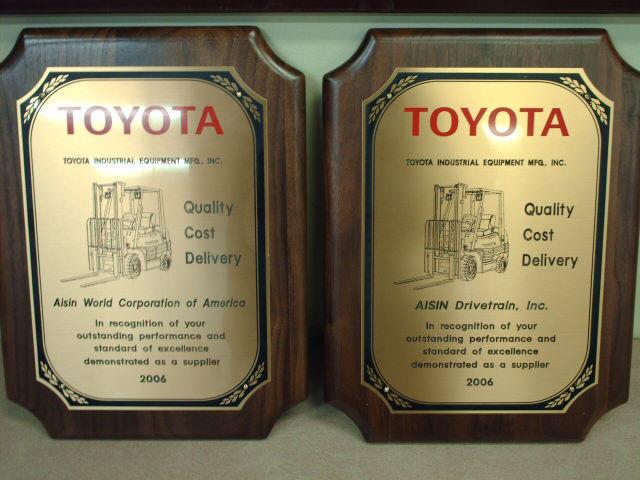 Aisin receives TIEM awards