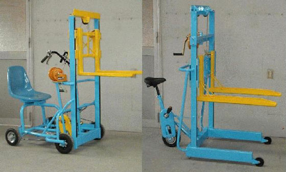Another human forklift