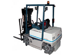 The Airtrax ATX-3000 Sidewinder forklift.