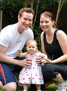 Gavin Hamilton and his family