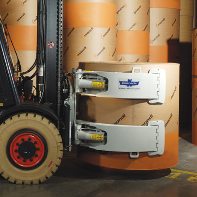 Cascade's 30H Paper Roll Clamp part of the latest H-Series line of roll clamps boasting an incredibly thin arm profile.