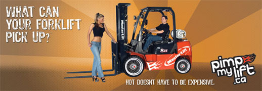Masterlift's provocative ad (click to enlarge)