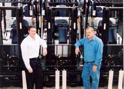 Goscor MD Darryl Shafto and national service manager Phillip Hoare