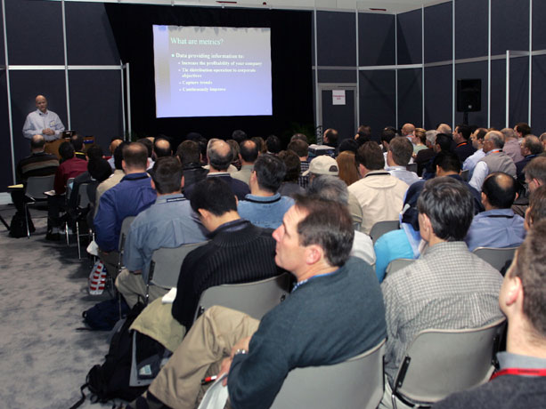 An educational seminar in progress.