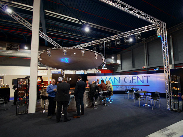 Van Gent Forklift Parts' stand at Logistica 2006.