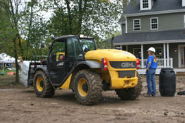 The Gehl CT6-18 telehandler at the Koepke family's home.