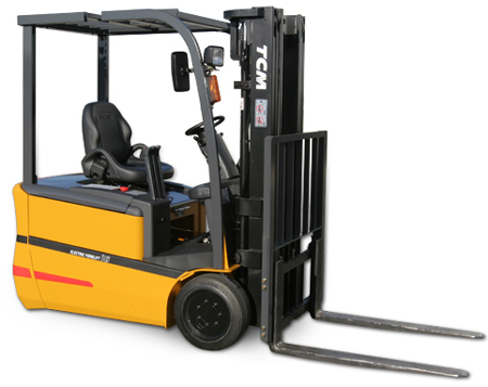 TCM’s All-New Three Wheel Electric Lift Trucks