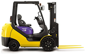 The Komatsu BX50 internal combustion forklift.