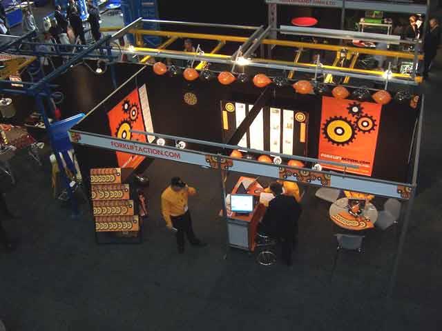 The Forkliftaction.com stand.