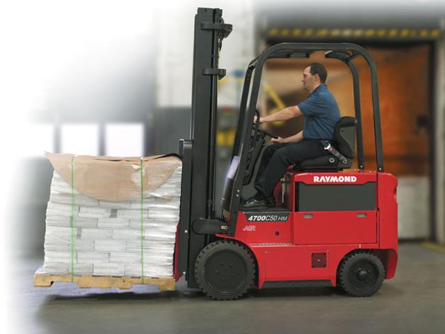 The new Raymonod 4700 counterbalanced truck.