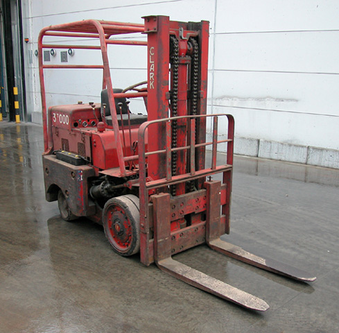 The Clark 1943 forklift.