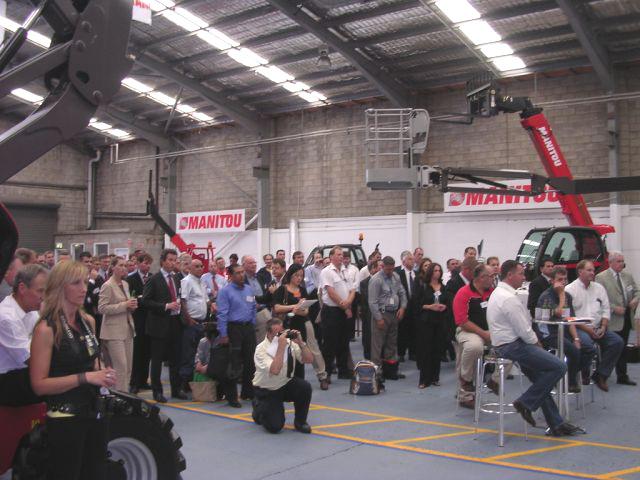 The opening of Manitou Australia in Alexandria, Sydney.