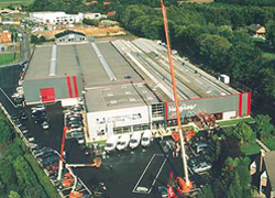Aerial view of Hermans's Rijkevorsel headquarters.
