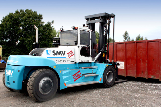 One of SMV Rental Ltd's new 16 tonne forklifts.