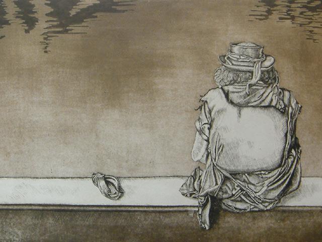 One of Carine Dekyvere's etchings.