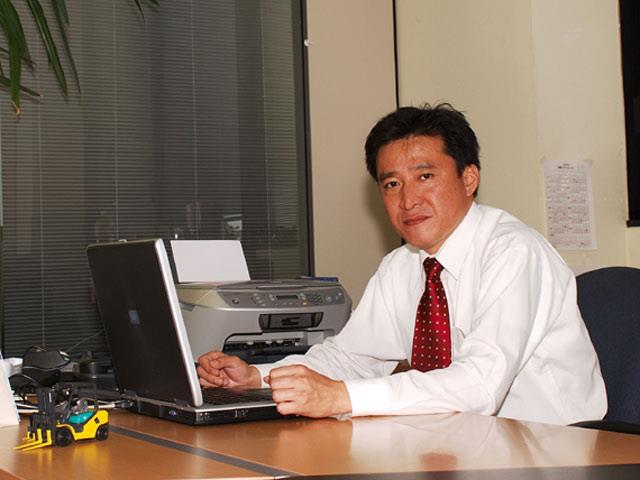 Komatsu Division general manager Eiji Fukuda.