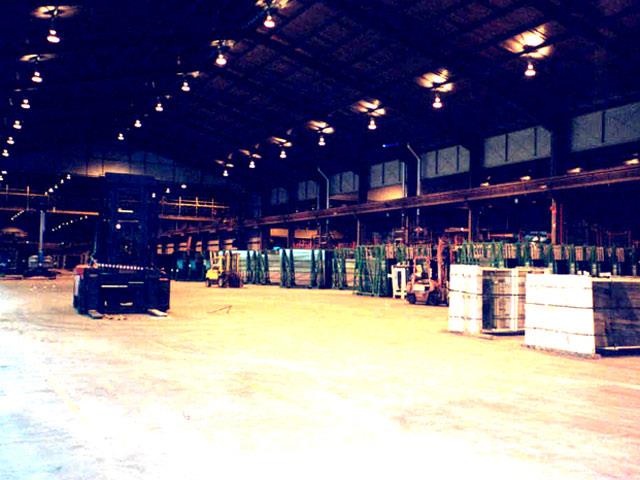 The Pilkington glass factory.