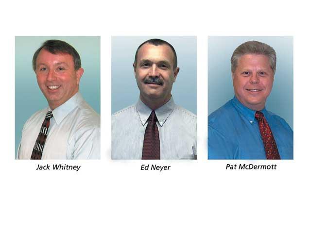 Jack Whitney, Ed Neyer and Patrick McDermott from Portman Equipment Company.