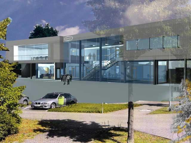 An artist's impression of Combilift USA's new building in North Carolina