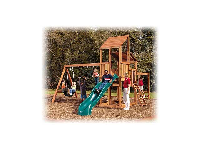 Home Depot's playground equipment.