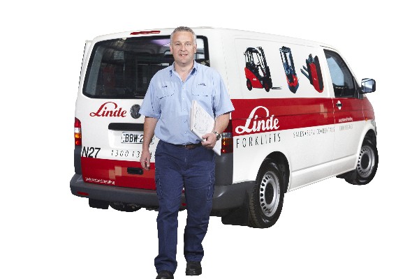 Linde Australia's service vans are well-stocked to meet its customers' needs.