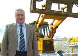 FAMOUS JCB BACKHOE FINDS NEW HOME