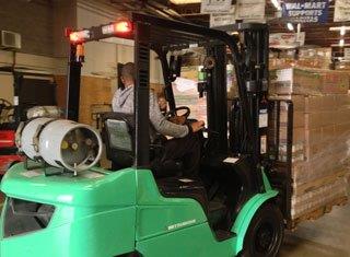 Caritas is using a Mitsubishi FG25N in its warehouse. Photo: Caritas of Waco