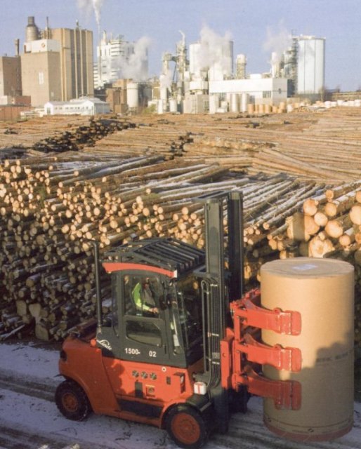 Tilting paper Roll Clamp. Click to enlarge