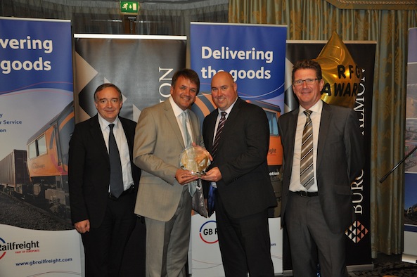 From left: Simon Coppen (Burgess Salmon LLP), David Cooper (Cooper SH), Mike Gibson (Hams Hall Railfreight Terminal) and John Smith (GB Railfreight)