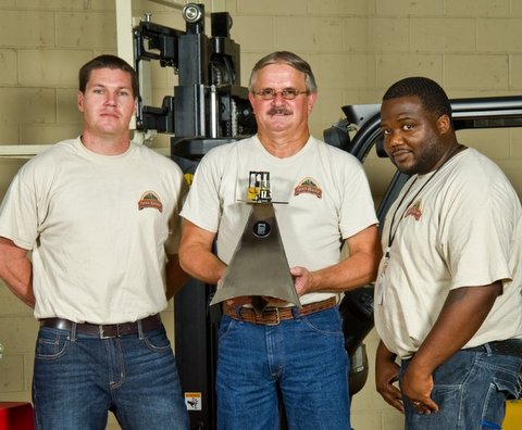 From left, winning team members James Nunn, Mike Warren and Damon Brooks. Photo: Jon Patton, Overton's/Gander Mountain