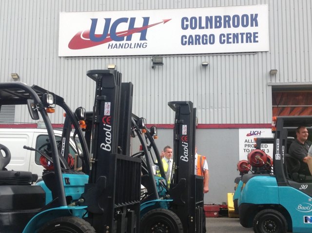15 new Baoli forklifts were delivered to UCH Logistics in July 2013. Click for larger image