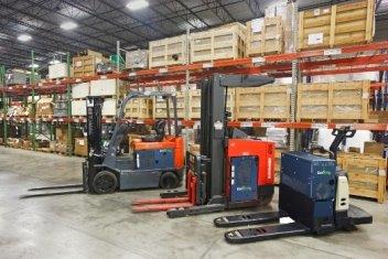 Plug Power products on materials handling equipment