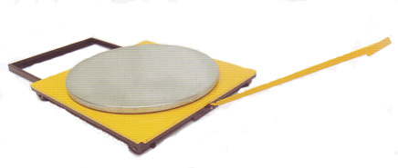The Roto Picker, known as the Easi-Picker in Australia, is a slide frame with a turntable that rotates.