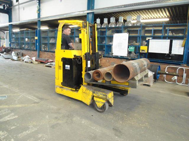 The forklift that has been working for Geo Robson since 1977.