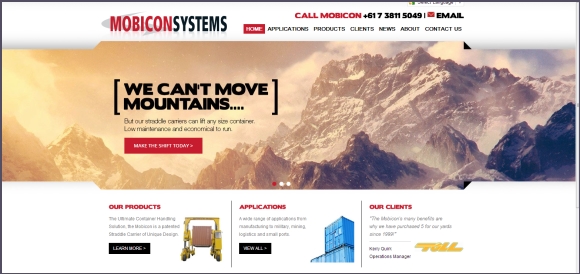 Mobicon System's newly launched website Displaying world's best practice in terms of optimization, navigation, and enquiry.