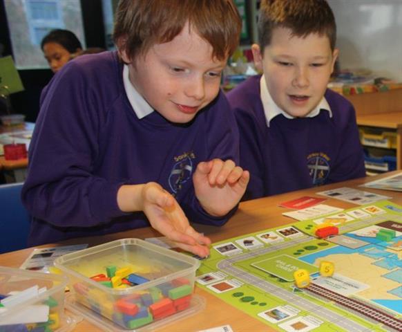 Players are challenged to run a business that must respond to customers' orders, moving different products to their domestic market.